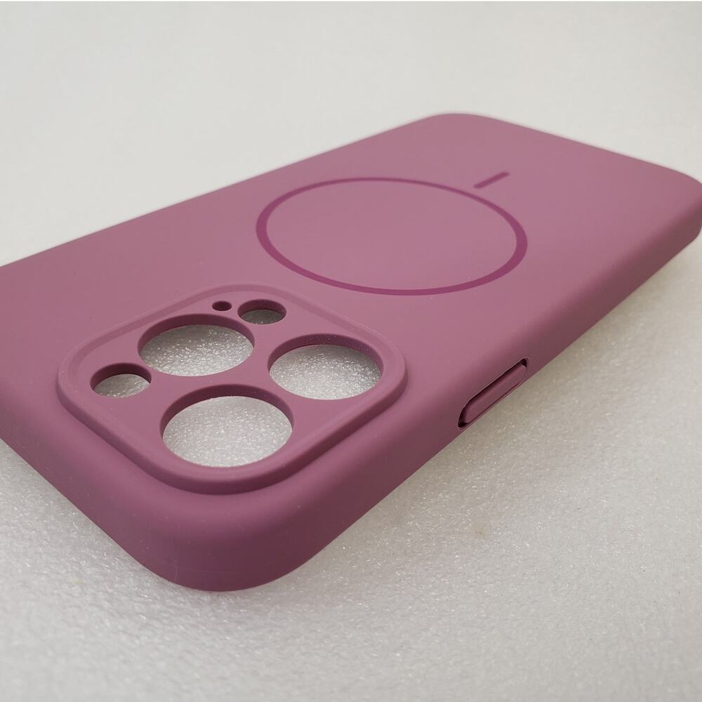 Miracase Magnetic Silicone Case for iPhone 14 Pro Max (Plum / Mauve)